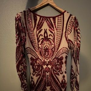 Red Sequins Dress New! Never worn!